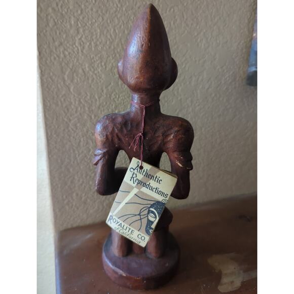Authentic Reproductions Royalite W African Yoruba Fertility Statue Replica MCM - Picture 2 of 10
